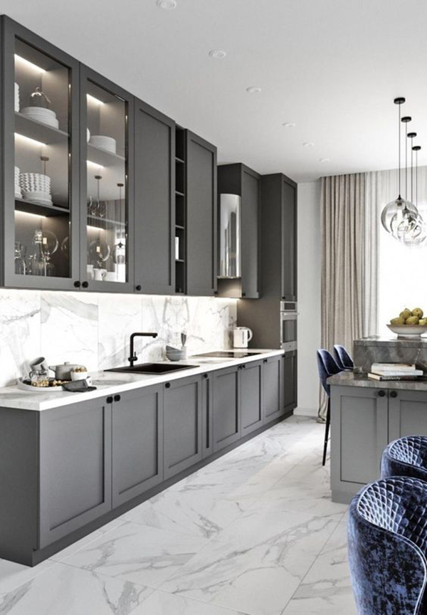 thi công tủ bếp inox tại nhà