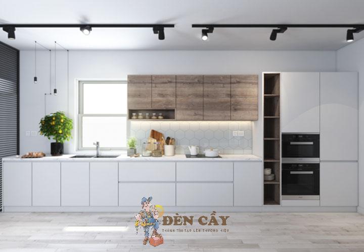 tủ bếp acrylic bóng gương
