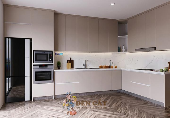 tủ bếp cánh acrylic t