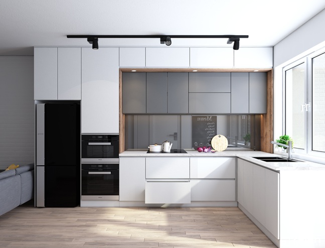 tủ bếp phủ sơn giá rẻ