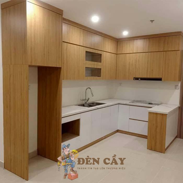 tủ bếp MDF phủ Melamine