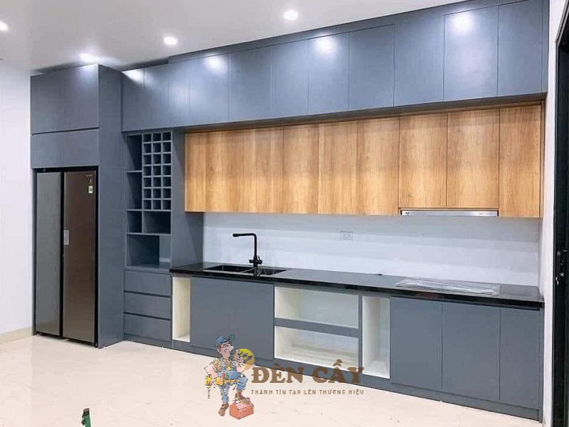 tủ bếp melamine