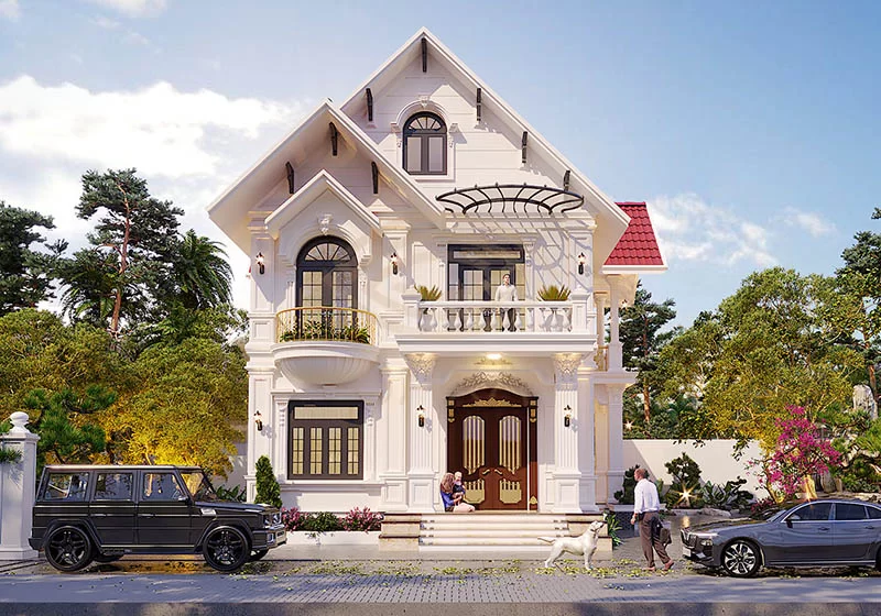 25 Mẫu nhà 2 tầng dưới 55m² 