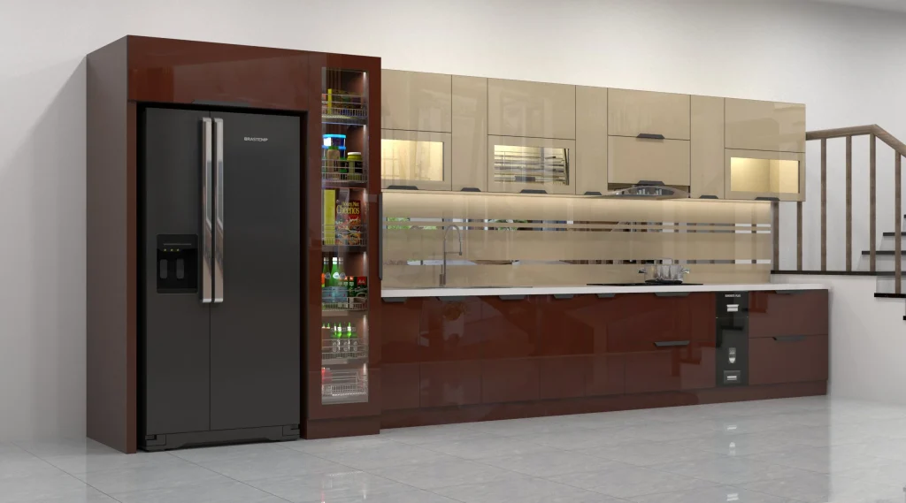 100 mẫu tủ bếp inox tích hợp thiết bị thông minh