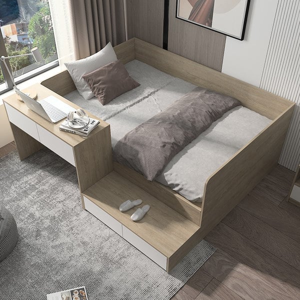 mẫu giường ngủ giúp tiết kiệm không gian