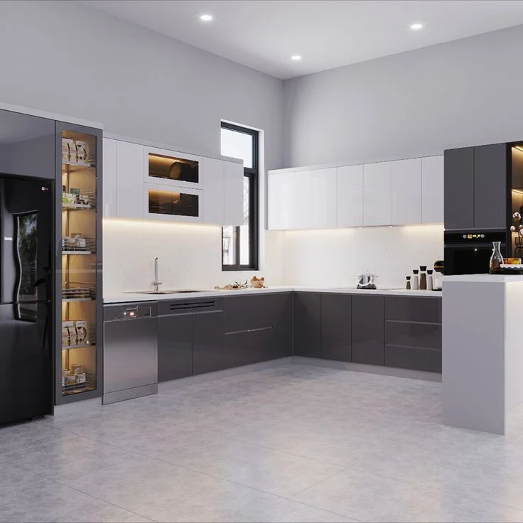 tủ bếp phủ sơn giá rẻ
