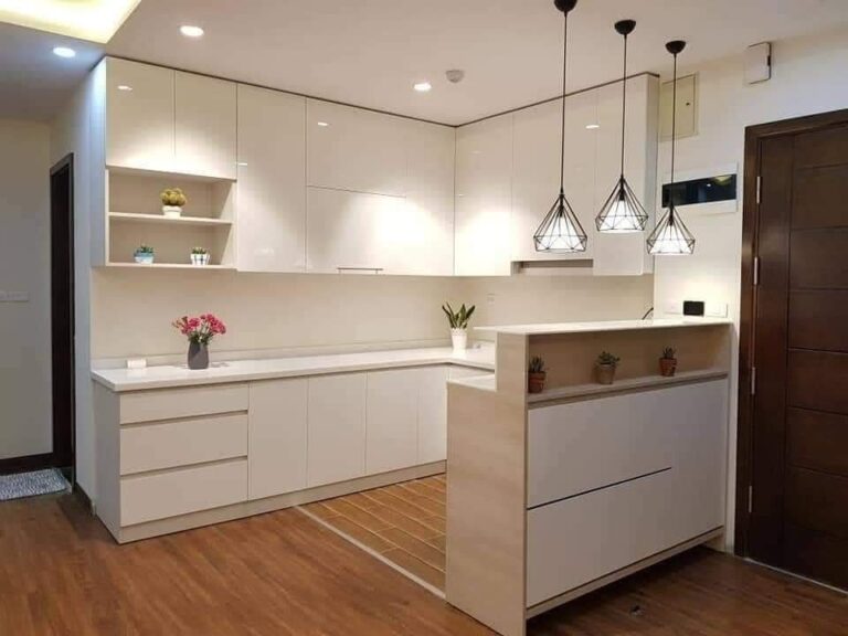 tủ bếp phủ sơn giá rẻ