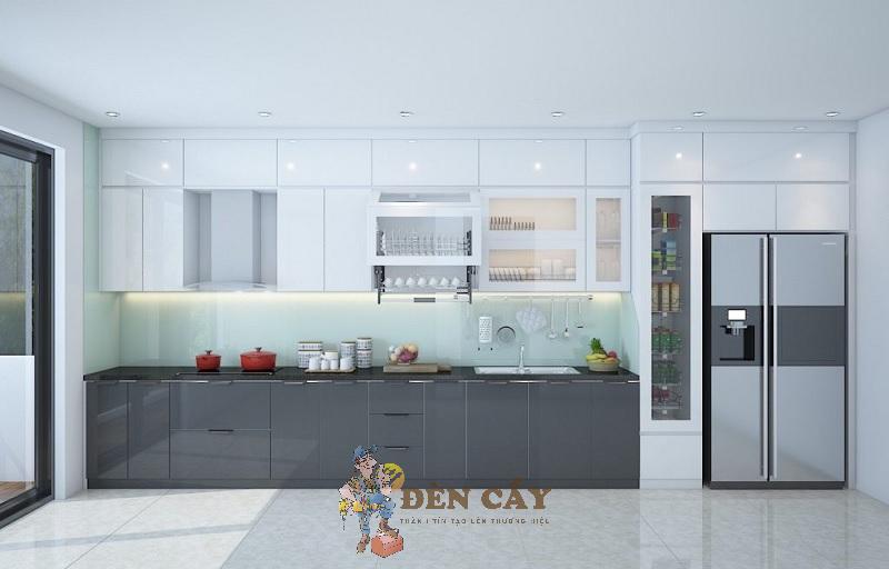 tủ bếp melamine