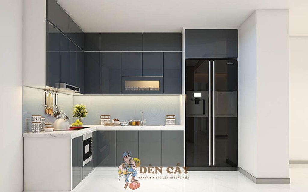 tủ bếp melamine