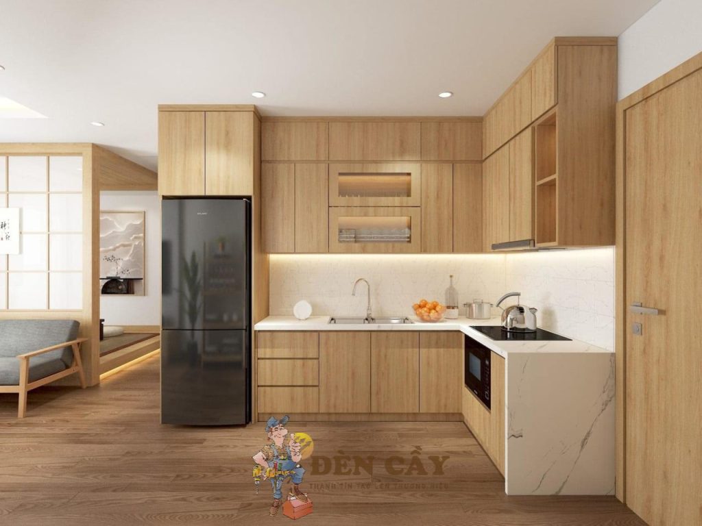 báo giá tủ bếp mdf phủ melamine
