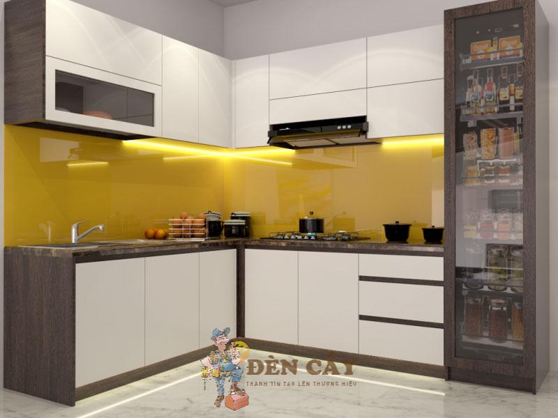 tủ bếp MDF phủ Melamine