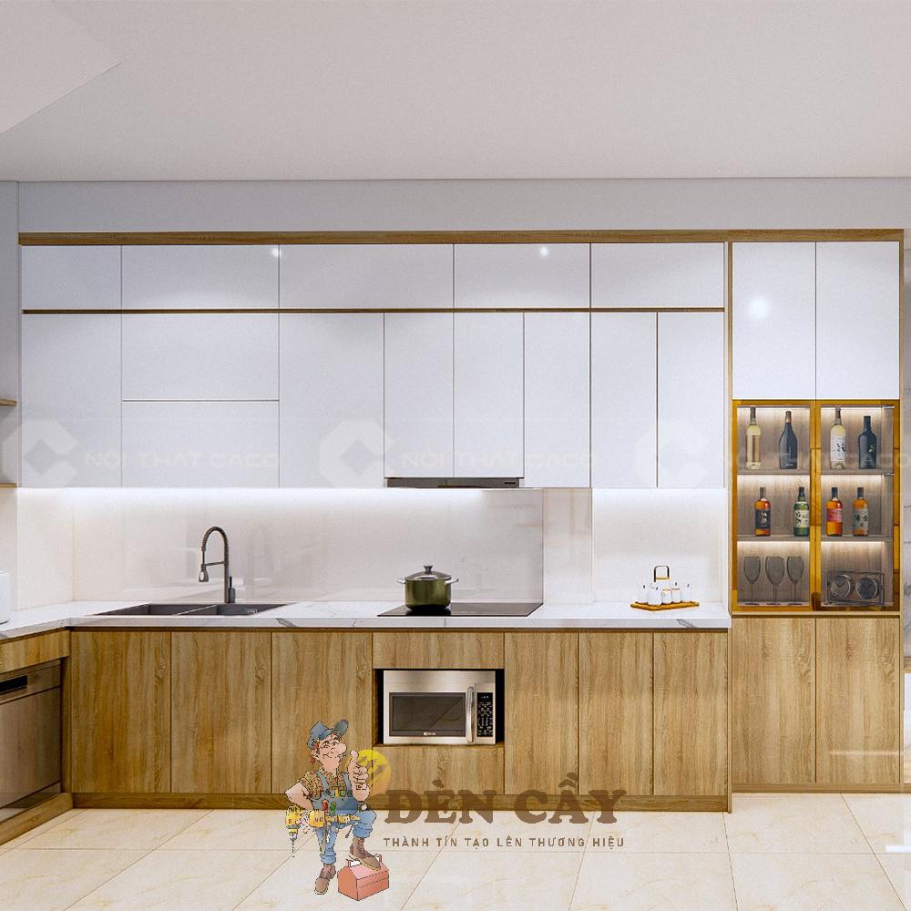 báo giá tủ bếp mdf phủ melamine