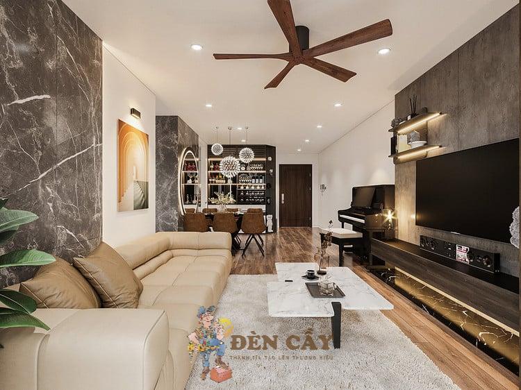 thiết kế nội thất chung cư 75m2