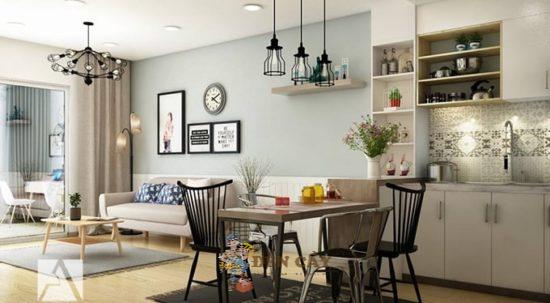 thiết kế nội thất chung cư 77m2
