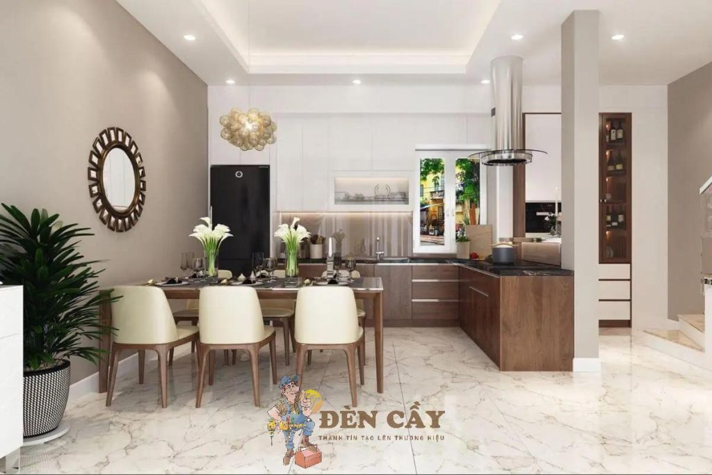cách bố trí phòng bếp đẹp