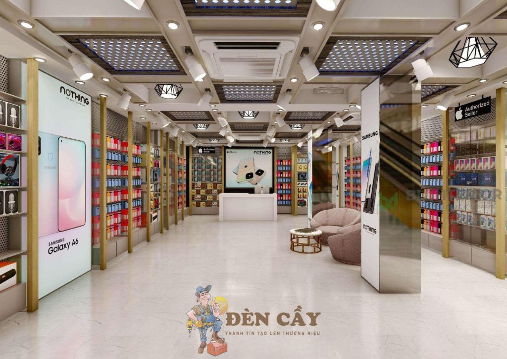 Thiết kế nội thất shop điện thoại