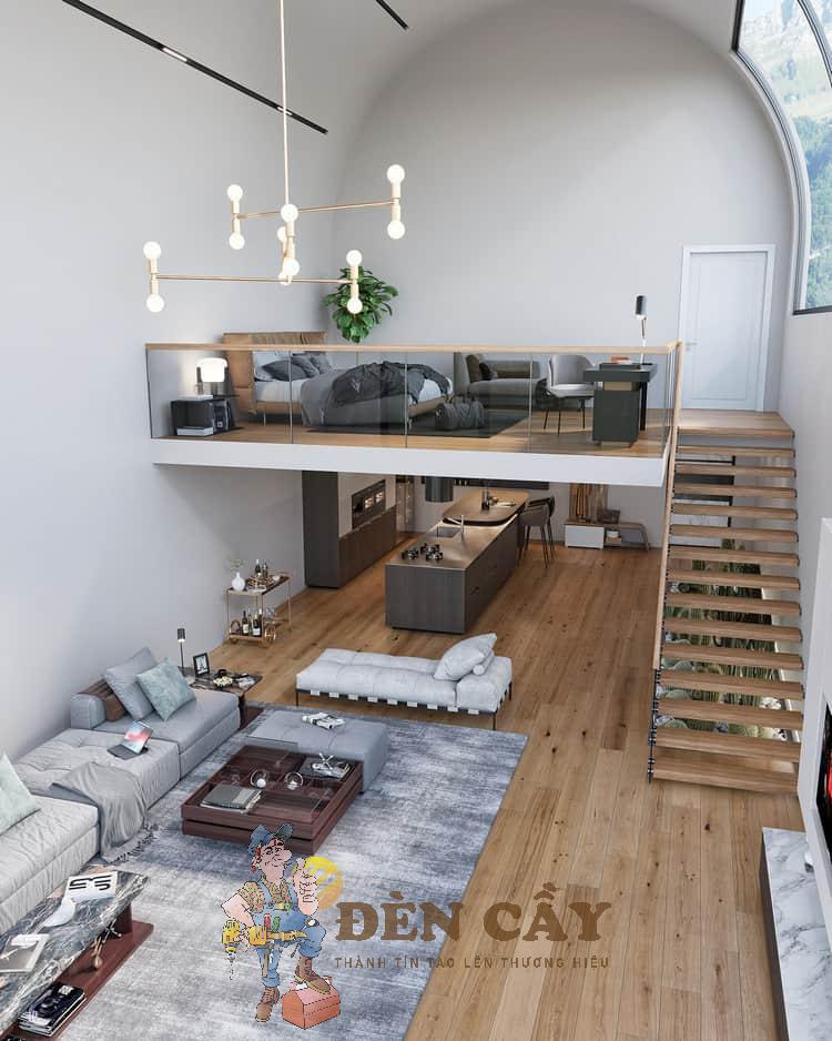 thiết kế nội thất chung cư có gác lửng