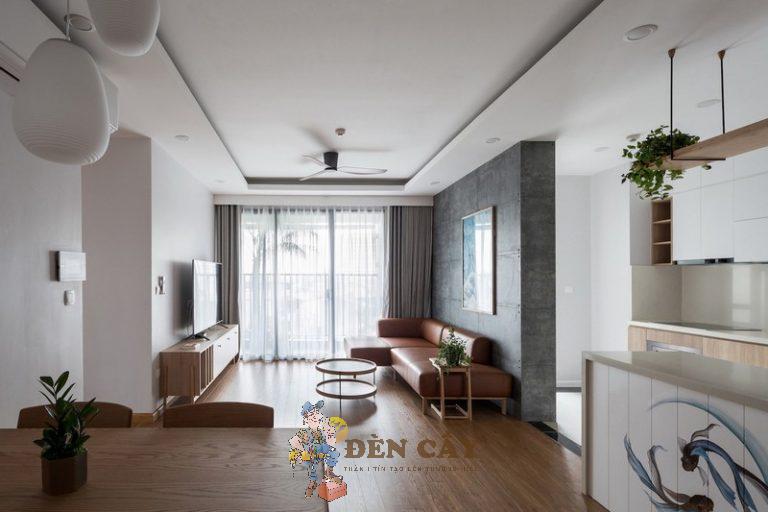thiết kế nội thất chung cư 2 phòng ngủ 60m2