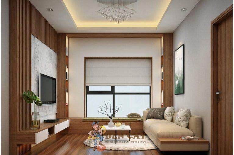 thiết kế nội thất chung cư 2 phòng ngủ 60m2
