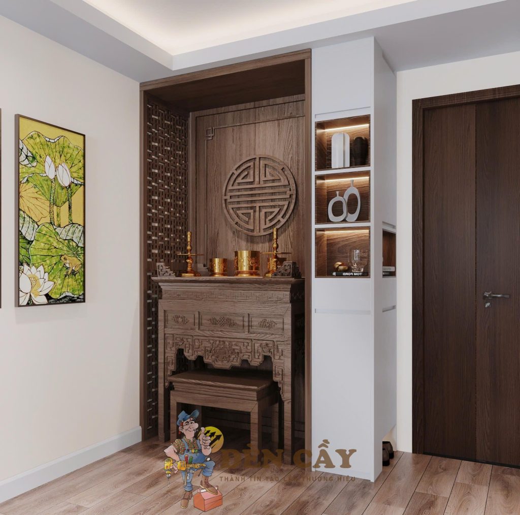 Thiết kế nội thất phòng thờ